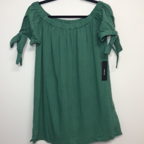 Lulu’s Off The Shoulder Al Fresco Tie Sleeve M - Picture 5 of 8